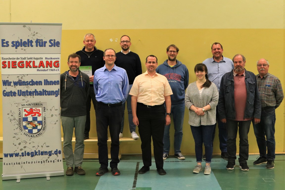 Der Vorstand des Jahres 2022 des Musikverein "Siegklang" Meindorf